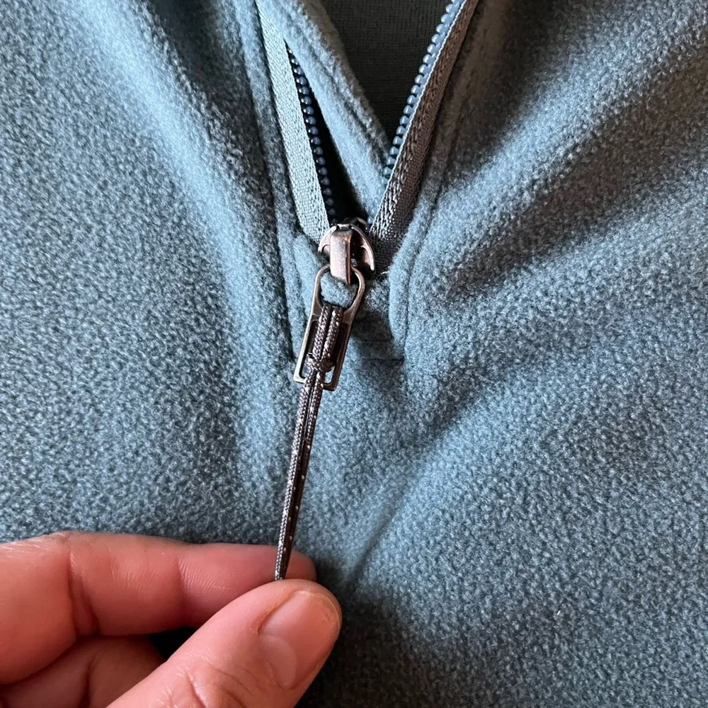 Columbia Men's Aqua Quarter-Zip Pullover - Picture 4 of 6